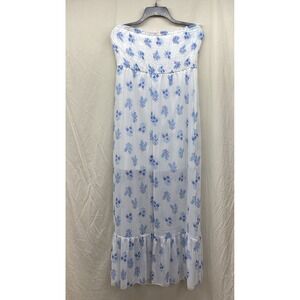 THREE HEARTS Women's (Size XL)‎ Strapless Semi-Sheer Ruffle Hem Dress